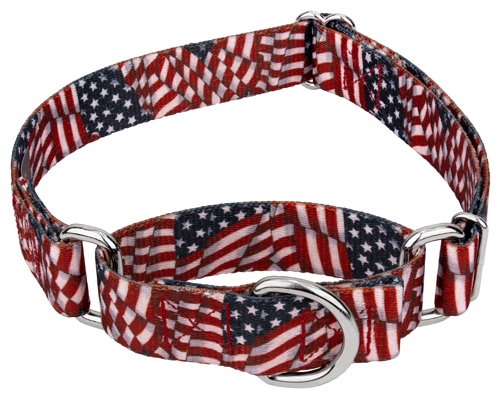 Country Brook Petz Patriotic Tribute Martingale Dog Collar Extra