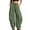 Army Green -AO17, variant on Baggy Pants Women with Pockets Harem Boho Beach Pants Balloon Pant Lightweight Breathable Vacation Travel Casual Cotton Linen Trouser Blue M