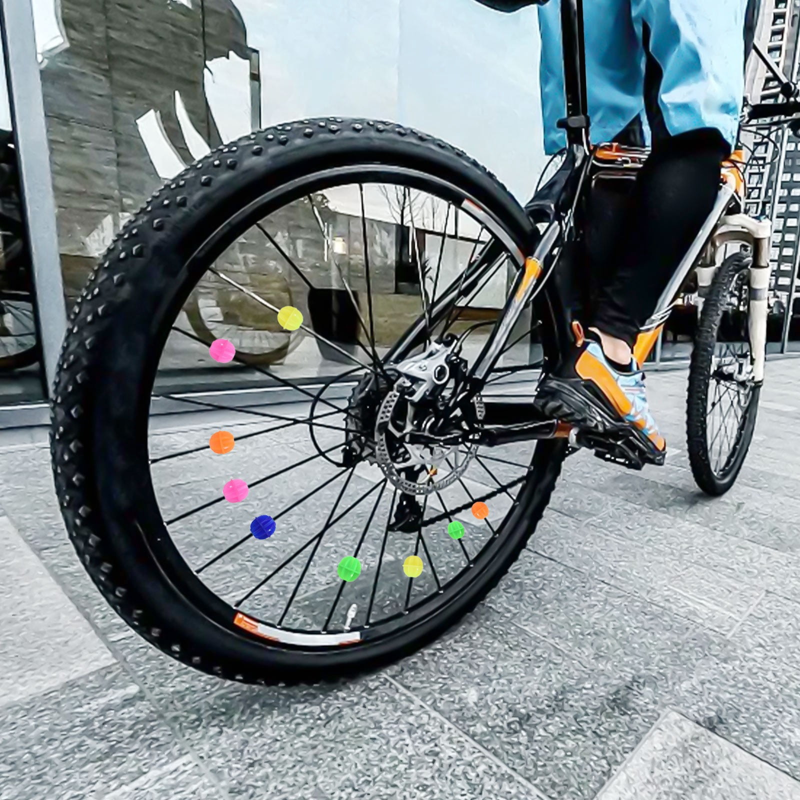 Set De 72 Perles Décoratives Pour Rayons De Vélo – 3 Formes (cercle, Cœur, étoile) Et Couleurs, Réfléchissantes, Clipsables