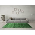 thumbnail image 3 of Ahgly Company Indoor Square Oriental Emerald Green Industrial Area Rugs, 8' Square, 3 of 4