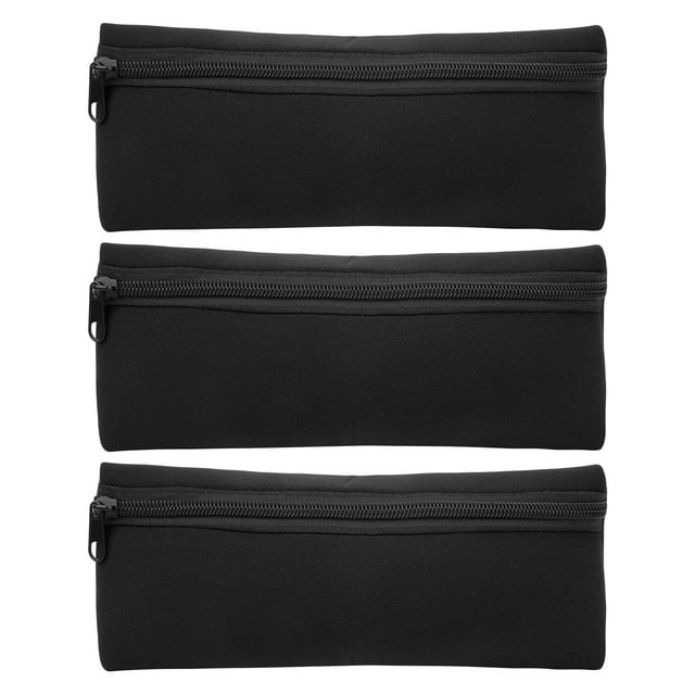 Pencil Pouch,3Pcs Front Zipper Pencil Pen Bag Pen Case Finest Materials