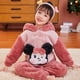 thumbnail image 2 of Disney Mickey Mouse Minnie niñas pijamas invierno Coral polar engrosamiento ropa de franela para niños ropa de casa para niños Setheight 100-110cm zhangyuxiang CONDUJO, 2 of 2