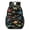 Dinosaur Skeleton Black, variant on Dinosaur and Volcano Green Pattern 17" School Backpacks for Teens,Waterproof Oxford Fabric,S-Shape Padded Straps for School,Travel,Hiking,Camping