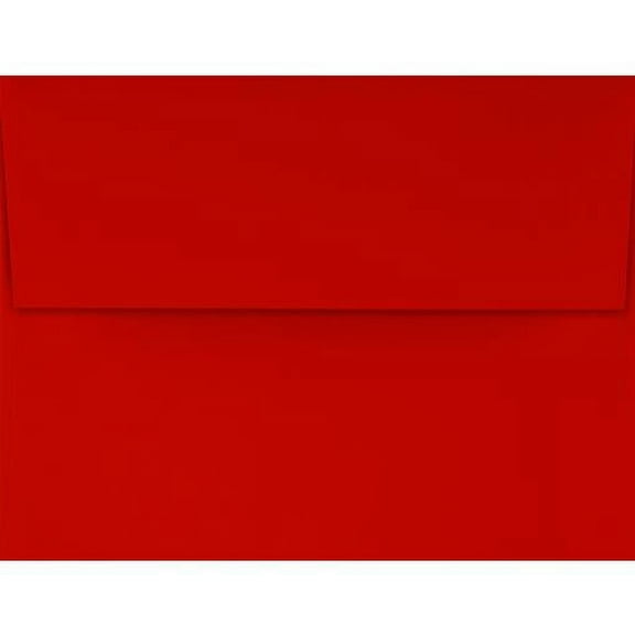 LUXPaper A2 Invitation Envelopes, 4 3/8 x 5 3/4, 60 lb. Holiday Red, 50 Pack