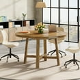 thumbnail image 5 of Tribesigns Round Conference Table, 47-Inch Wood Meeting Table, Business Seminar Table for 4-6 People, 5 of 6