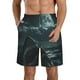 thumbnail image 1 of Balery Moonlit Night Sky Shark Traje de Baño Estilo Hawaiano para Hombre, Shorts de Secado Rápido con Bolsillos-XX-Large, 1 of 6