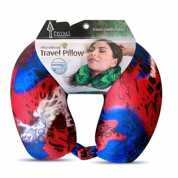 Cloudz PRYM1 Microbead Patterned Travel Neck Pillows Freedom