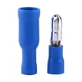 thumbnail image 3 of Autos Car Male & Female Bullet Socket Crimp Terminal Wire Connectors (Blue), 3 of 7