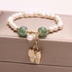 thumbnail image 3 of Pulsera de perlas de agua dulce con forma de fresa y cristal. Pulsera para mujer. Diseño para estudiantes de minorías. Pulsera de perlas., 3 of 4
