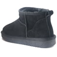 thumbnail image 4 of Women Cow Suede Leather Mini Snow Boots Winter Casual Warm Faux Fur Lined Ankle Outdoor Boots, 4 of 8