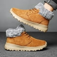 thumbnail image 3 of Men's Winter Boots Keep Warm Snow Boots with Long Fleece Lining for Outdoor Use Wide Toe Winter Shoes, 3 of 5