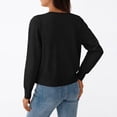 thumbnail image 6 of SUNBS Long Sleeve Sweaters for Women Cropped Cardigan Womens Lightweight Blouse Fashion Knit Top Button Up Clothes, 6 of 8