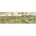 thumbnail image 2 of Hogenberg, Braun 18x9 Black Ornate Wood Framed with Double Matting Museum Art Print Titled - Poland, 2 of 4