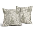 thumbnail image 2 of Olive Green Leaf Plant Pillow Covers 20X20 Inch Herbs Botanical Fern Vintage Leaves Floral Decorative Pillow Cases Set of 2 Cotton Linen Throw Pillows Farmhouse Home Decor For Sofa Couch Outdoor, 2 of 6
