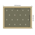 thumbnail image 5 of Kate and Laurel Framed Fabric Pinboard 26 x 20, Green Botanical Block Print Printed Linen Classic Bulletin Board for Use as a Vision Board or Wall Organization, Florence Gold Frame, 5 of 8