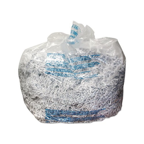 Plastic Shredder Bags 13-19 gal Capacity, 25/Box