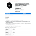thumbnail image 2 of Power Steering Drive Belt Tensioner Pulley - Compatible with 2010 - 2011 Toyota Camry 2.5L 4-Cylinder, 2 of 2