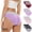 Pink, variant on Yxbdin 3PC Plus Size Underwear Women Cotton High Waist Panties Trendy Color Block Full Coverage Underwear Comfortable Absorbent Daily Panties