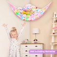thumbnail image 3 of Neighborly Nook Stuffed Animals Net Hammock Kids Toy Storage with LED Light Plush Toy Organizer Corner Hanging Stuffed Animals Holder For Nursery Kids Girls Room Decor, 3 of 14