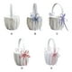 thumbnail image 5 of Inteprter Cesta de boda romántica para niños, portador de anillos, soporte de flores de diamantes de imitación, contenedor de pétalos de cumpleaños Kits de decoración para fiestas Violeta Inteprter HA065566-03B, 5 of 6
