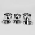 thumbnail image 3 of Sumeet 3 Pcs Stainless Steel Induction & Gas Stove Friendly Container Set/Tope/Cookware Set With Lids Size No.10 To No.12, 3 of 6