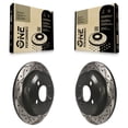 thumbnail image 1 of DS-One Paire de Rotors de Frein à Disque Arrière Enduits, Percés et Fendus pour Voiture Mini Cooper KD-100164, 1 of 11