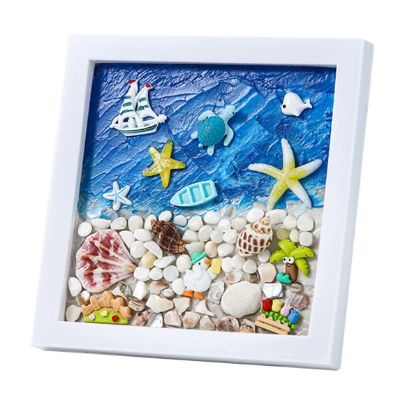 kjfeif DIY Hand Texture Painting 3D Frame Painting Doodle Painting Group Creative Gift Self Made 3D Frame Painting Educational Toys Art Crafts for Boys & Girls Birthday Gift, Children's Day Gifts