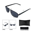 thumbnail image 2 of Lentes de Sol Levis Eyewear Hombre X14027 Outlook Marco de Metal Color Negro con Filtro 100% UV, 2 of 5