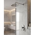thumbnail image 2 of Kit Regadera Redonda Lluvia Acero Inoxidable 304 Cromado Diámetro 20cm Brazo Pared 40cm Monomando Empotrado Maxims Baño Spa, 2 of 3
