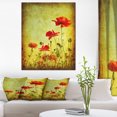 thumbnail image 1 of Design Art - Poppy Flowers on Grunge Background, 1 of 3