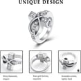 thumbnail image 3 of Infinity Crystal Cremation Ring for Ashes Cross Memorial Urn Jewelry Human Pet Memorial Keepsake Gift NO.6-NO.10, 3 of 5