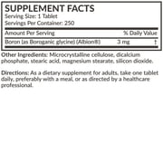 Futurebiotics Boron Glycinate NON-GMO, 250 Vegetarian Tablets