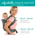 thumbnail image 4 of Infantino Flip 4-in-1 Convertible Baby Carrier, 4-Position, Unisex Infants & Toddlers 8-32lb, Gray, 4 of 9