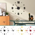 thumbnail image 1 of Large Wall Clock Sticker Set for DIY Home Decor - 50cm Abstract Design with Acrylic Mirror, Easy Replacement Kit for Living Room or Office, 1 of 5