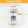 thumbnail image 2 of 1.5L Glass Butter Churner, Large 52-Fluid Ounce Capacity Butter Churner Hand Crank Mason Jar, Butter, 2 of 5