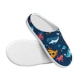 thumbnail image 3 of Lsque Ocean Floor Animals Pattern Womens Comfort Cotton on Scuff With Memory Foam and Anti-skid Sole Slipper-44/45, 3 of 7