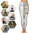 thumbnail image 5 of Bohemian Color High Waisted Leggings for Women No See Through Tummy Control Buttery Soft Yoga Pants for Workout Athletic Running, 5 of 6
