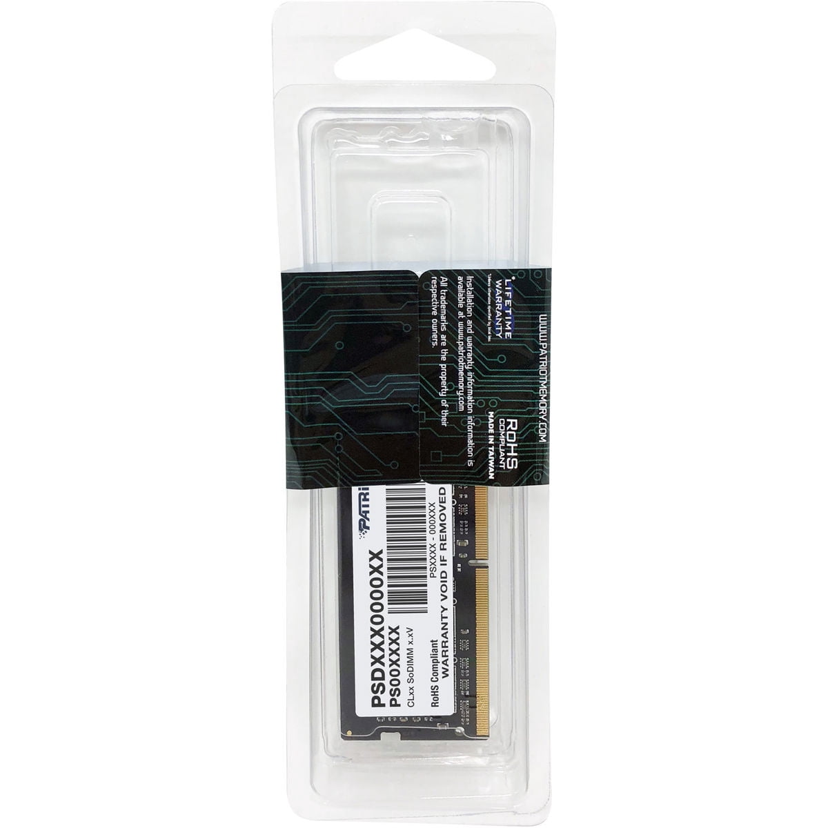 Patriot Signature Line Series DDR4 16GB (1x16GB) 3200MHz CL22 SODIMM Laptop/Notebook Memory Module