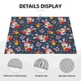 thumbnail image 3 of Yiaed Christmas Bunny A Print Highly Absorbent Microfiber Kitchen Counter Mat, Dish Drying Pad for Dishes, Utensils, Pots and Pans, Large 18" x 24", 3 of 7