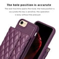 thumbnail image 4 of ELEHOLD Crossbody Wallet Case for iPhone 8 / iPhone 7 / iPhone SE 2022 2020 4.7 Inch, Soft PU Leather Card Holder Magnetic Flip Folio Purse Case,Purple, 4 of 6