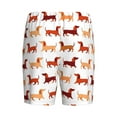thumbnail image 2 of Lsque Dachshund Walking Mens Sleep Pajama Shorts,Short Pajama Pants, Cotton Ultra-Soft Knit-Medium, 2 of 9