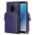 thumbnail image 1 of Funda tipo cartera para Samsung S9 con tarjetero y correa para el hombro para mujer, 1 of 5