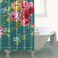 thumbnail image 4 of Pioneer Colorful Floral Shower Curtain for Bathroom Home Decor Bathtubs Waterproof Fabric Curtain with 12 Hooks 84x72in, 4 of 6