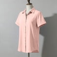 thumbnail image 6 of Tauxra Short Sleeve Shirt for Women with Zippered Pocket, UPF Sun Protection and -Dry Polyester Fabric, Button-Up Casual Top for Hiking and Outdoor Activities, 6 of 9
