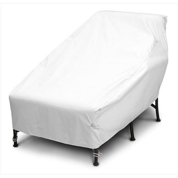 KoverRoos 19628 Weathermax Wide Chaise Cover&#44; White - 82 L x 42 W x 36 H in.