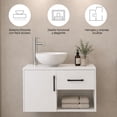 thumbnail image 4 of Mueble de Baño Flotante Completo Ninon Home EGO con Lavabo y Monomando BLANCO, 4 of 6