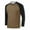 Rose Gold, variant on Men's Slim Fit Long Sleeve T-Shirt Raglan Sleeve Color Block Baseball Button Down Athletic Gym Tops