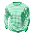 thumbnail image 3 of Krdevn Women's Striped Crew Neck Long Sleeve Tee Soft Breathable Casual Daily Wear Top,XL, 3 of 5