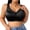 Black bra for women, variant on ATOYSOY Wireless Side Support Bra For Large Breasts Wide Adjustable Strap V Neck Upper Sheer Mesh Splice Sleek Solid Extra Wide Side Wing Full Bust Lift Bralette No Underwire Solid Formal Daily Wear