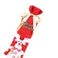 thumbnail image 2 of Toystoory 1 Uds. Funda para botella de vino tinto bolsas muñeco de nieve/Papá Noel/ALCE decoración navideña para el hogar Kits de decoración para fiestas, 2 of 3